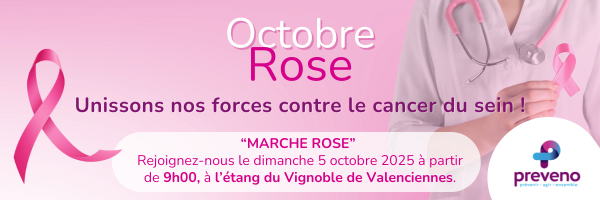 Mois de sensibilisation contre le cancer du sein. Octobre rose, prenez soin de vous, faites-vous dépister !
À partir de 50 ans, une mammographie de dépistage est recommandée tous les deux ans.